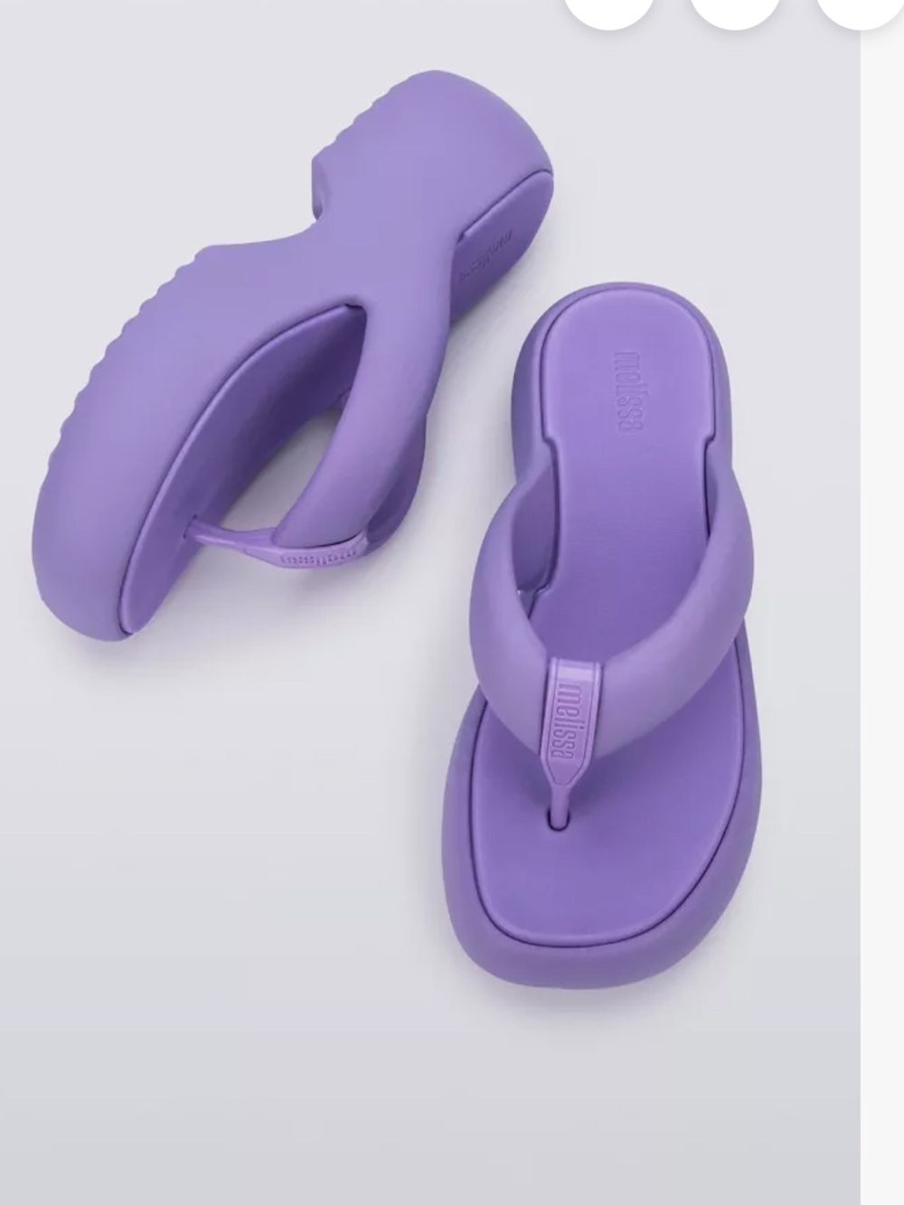Melissa Chunky Thong Sandal - Lavender